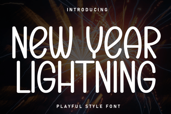 New Year Lightning Font - Featured Image
