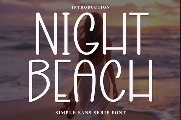 Night Beach Font - Featured Image