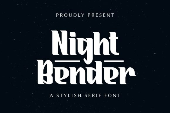 Night Bender Font - Featured Image