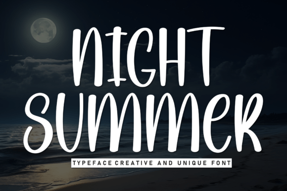 Night Summer Font - Featured Image