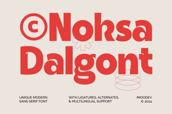 Noksa Dalgont Font - Featured Image