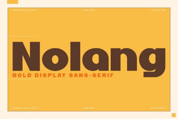 Nolang Font - Featured Image