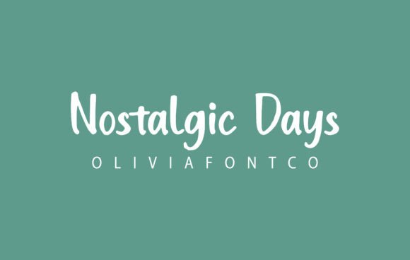 Nostalgic Days Font - Featured Image
