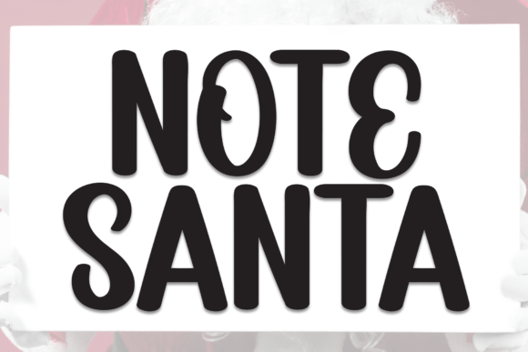 Note Santa Font - Featured Image