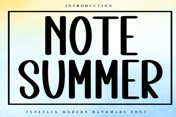 Note Summer Font - Featured Image