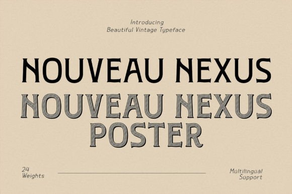 Nouveau Nexus Font - Featured Image