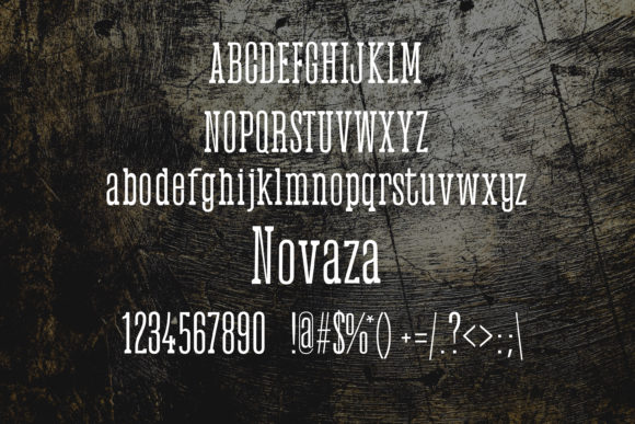 Novaza Font - Featured Image