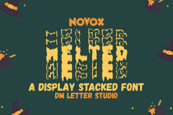 Novox Melted Stacked Font - Featured Image