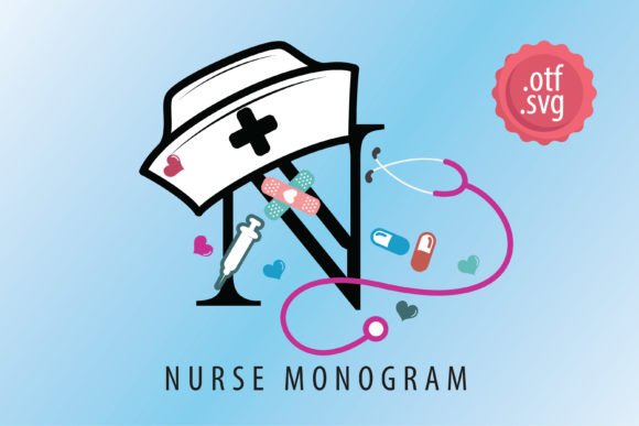 Nurse Monogram Font - Featured Image
