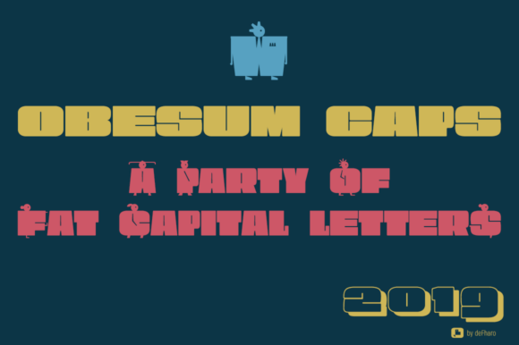 Obesum Caps Font - Featured Image