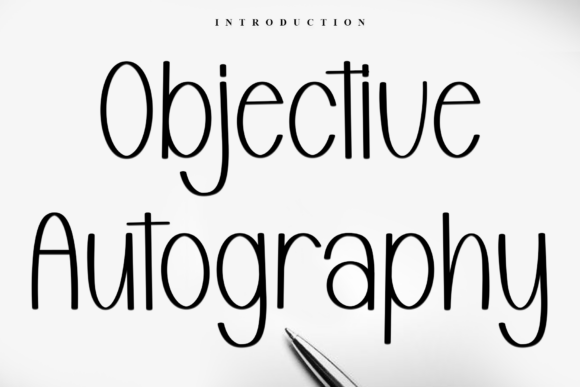 Objective Autography Font - Featured Image