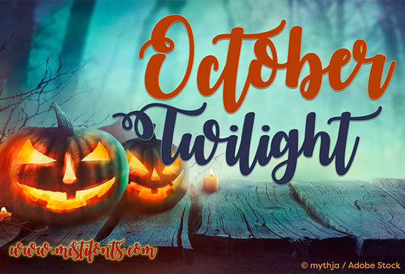 October Twilight Font - Featured Image