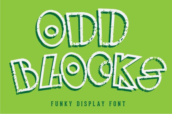 Odd Blocks Font - Featured Image