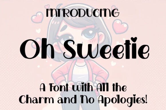 Oh Sweetie Font - Featured Image