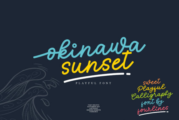 Okinawa Sunset Font - Featured Image