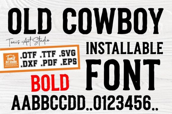 Old Cowboy Bold Font - Featured Image