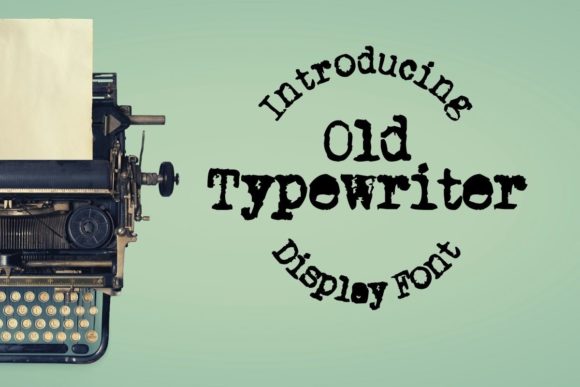 Old Typewriter Font - Featured Image