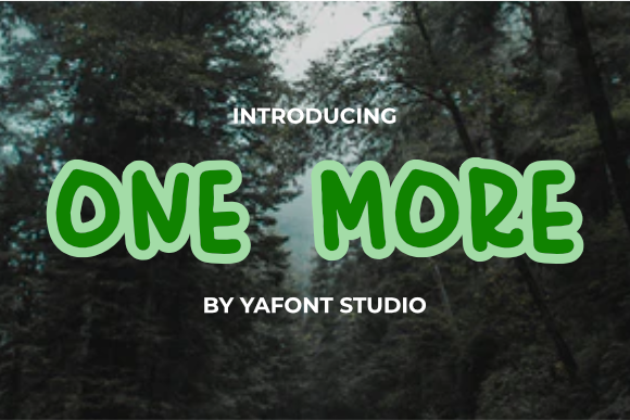 One More Font - Featured Image