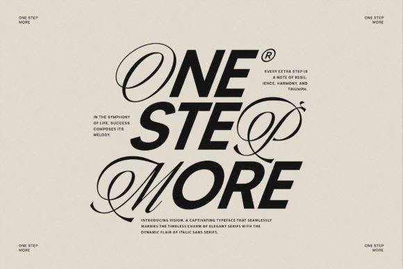 One Step More Font - Featured Image