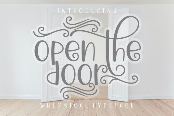 Open the Door Font - Featured Image