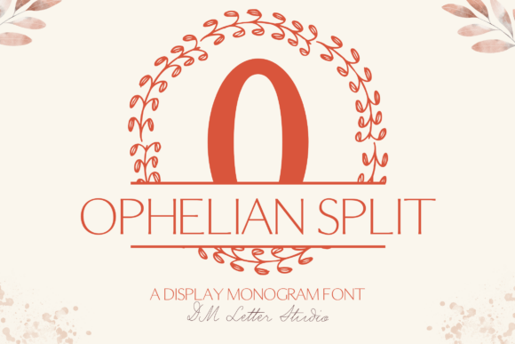 Ophelian Split Monogram Font - Featured Image