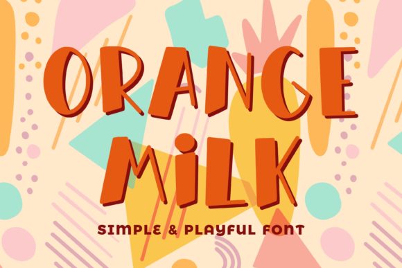 Orange Milk Font - Featured Image