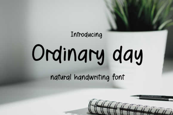 Ordinary Day Font - Featured Image
