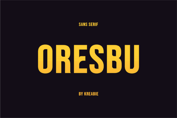 Oresbu Font - Featured Image