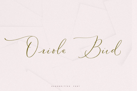 Oriole Bird Font - Featured Image