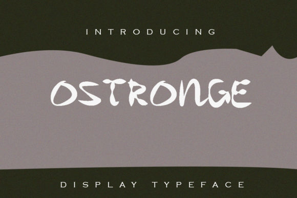 Ostronge Font - Featured Image