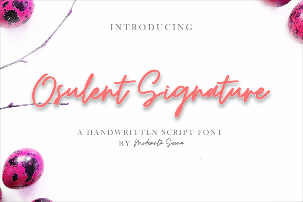 Osulent Font - Featured Image