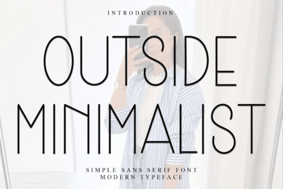 Outside Minimalist Font - Featured Image