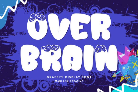 Over Brain Graffiti Font - Featured Image