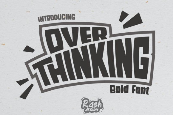 Over Thinking Font - Featured Image