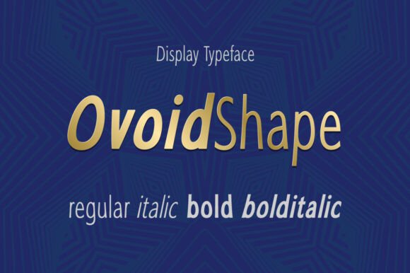 Ovoid Shape Font - Featured Image