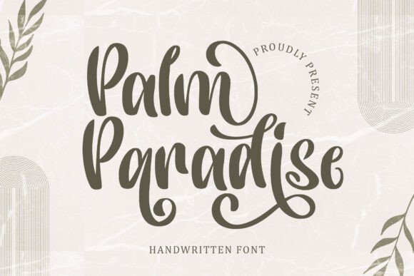 Palm Paradise Font - Featured Image