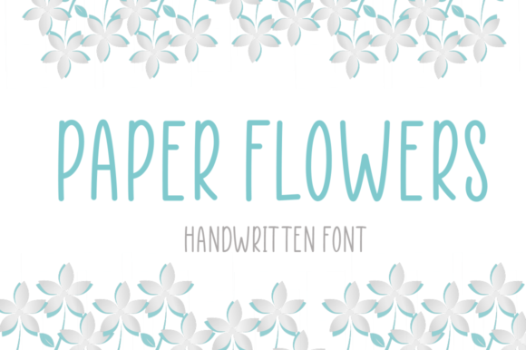 Paper Flowers Font - Featured Image