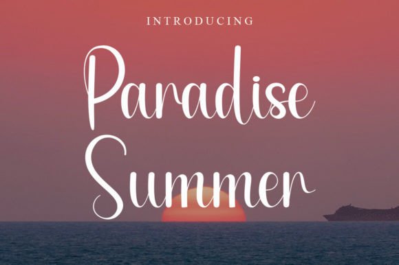 Paradise Summer Font - Featured Image