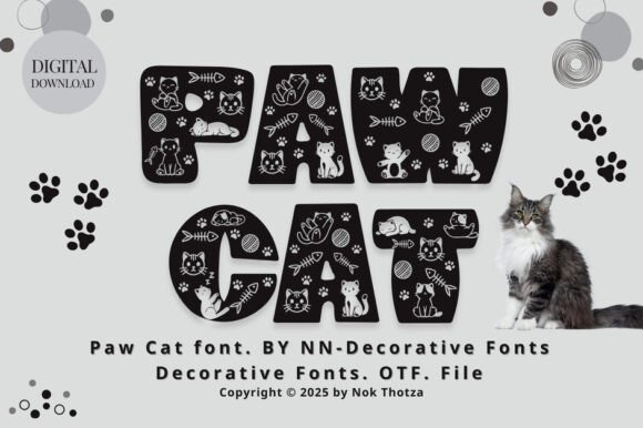Paw Cat Font - Featured Image