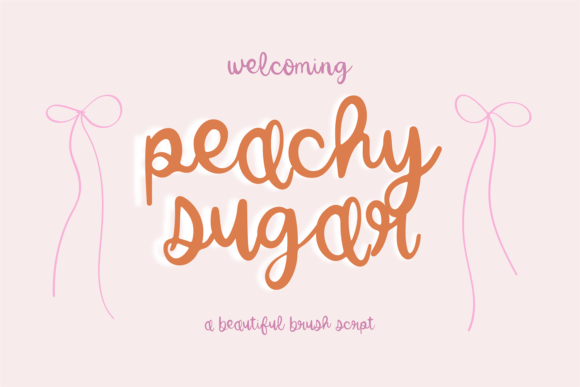 Peachy Sugar Font - Featured Image