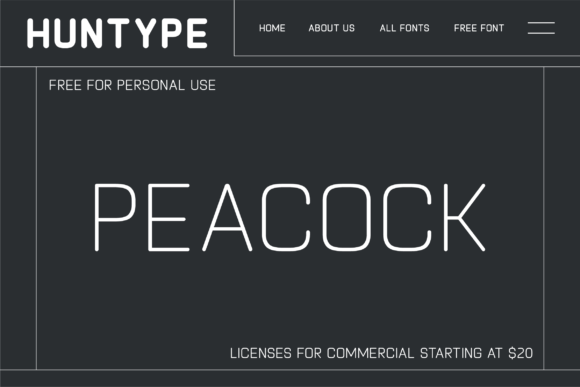 Peacock Font - Featured Image