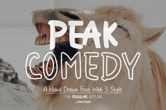 Peak Comedy Font - Featured Image