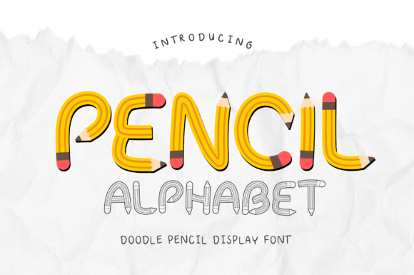 Pencil Alphabet Font - Featured Image