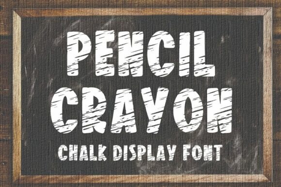 Pencil Crayon Font - Featured Image