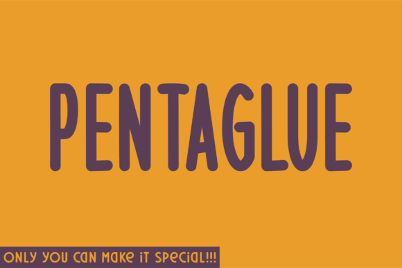 Pentaglue Font - Featured Image