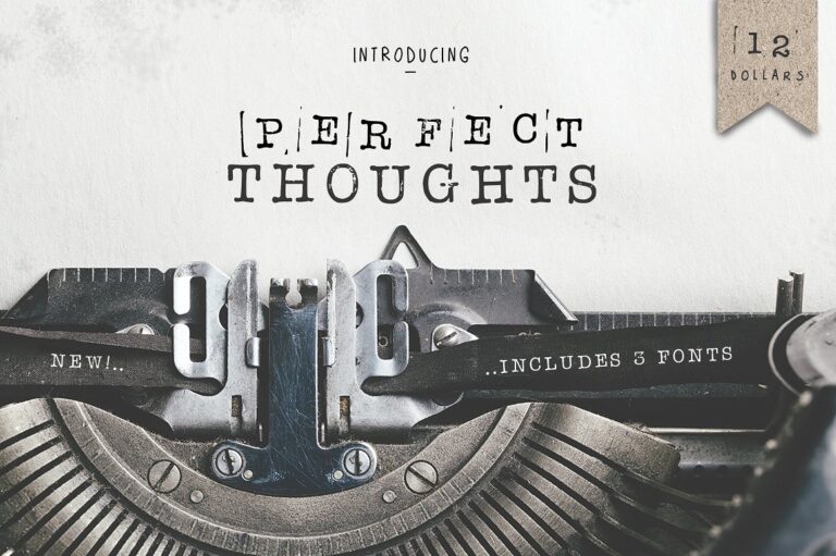 Perfect Thoughts Font - Featured Image