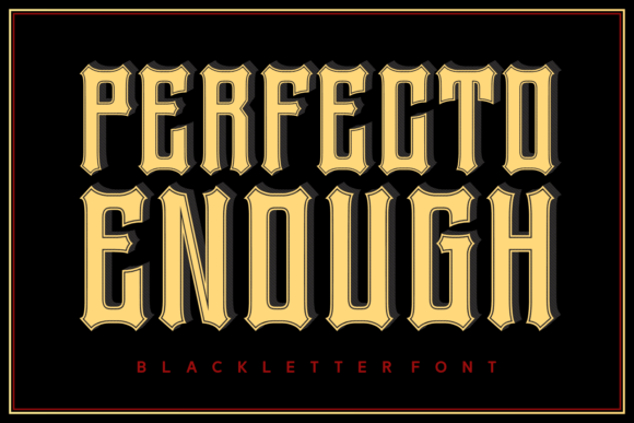 Perfecto Enough Font - Featured Image