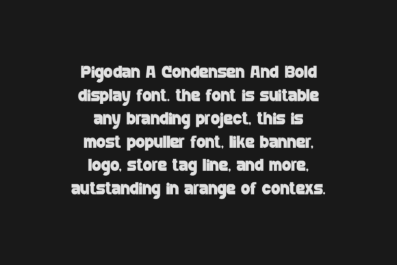 Pigodan Font - Featured Image