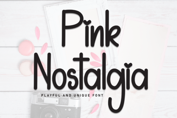 Pink Nostalgia Font - Featured Image