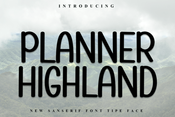 Planner Highland Font - Featured Image
